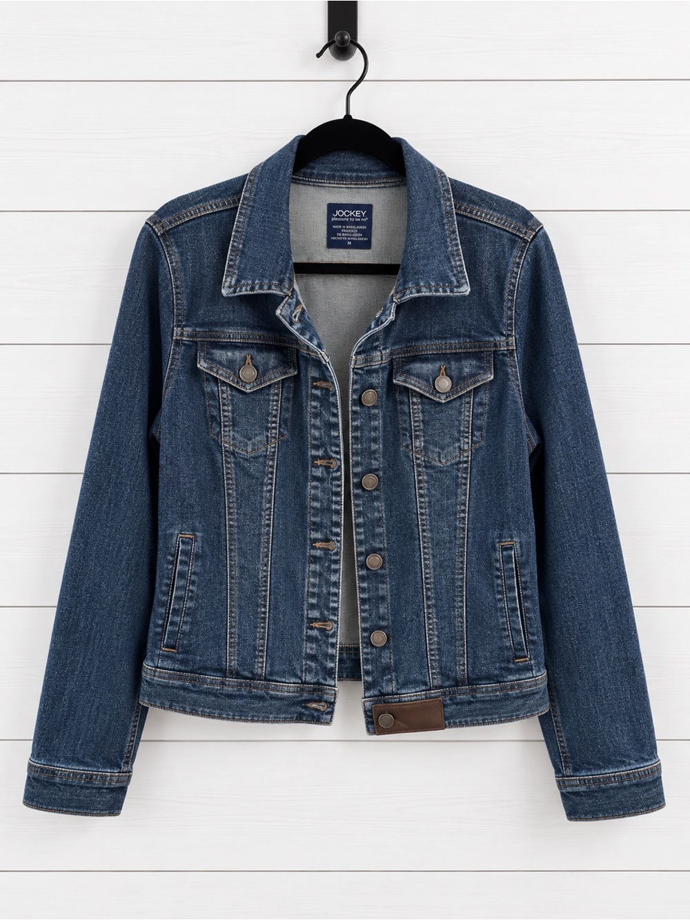 Jockey Women's Mid Wash Blue Denim Jacket